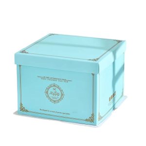 Blue Print Cake Box