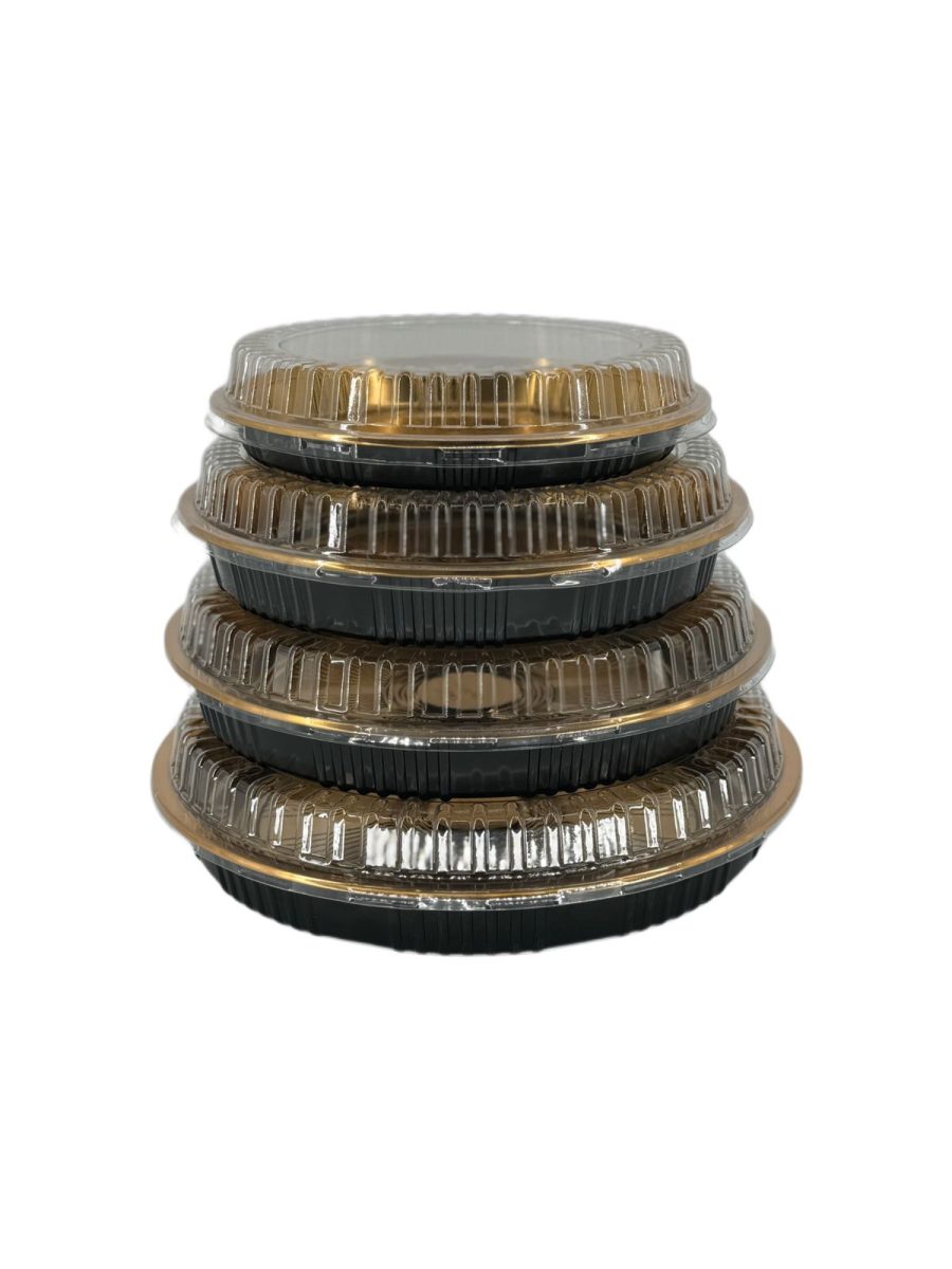 Round Gold Confectionary Tray