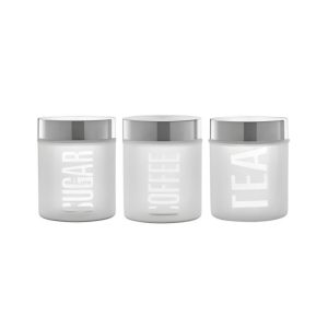 totally home canister set 3pc frosty
