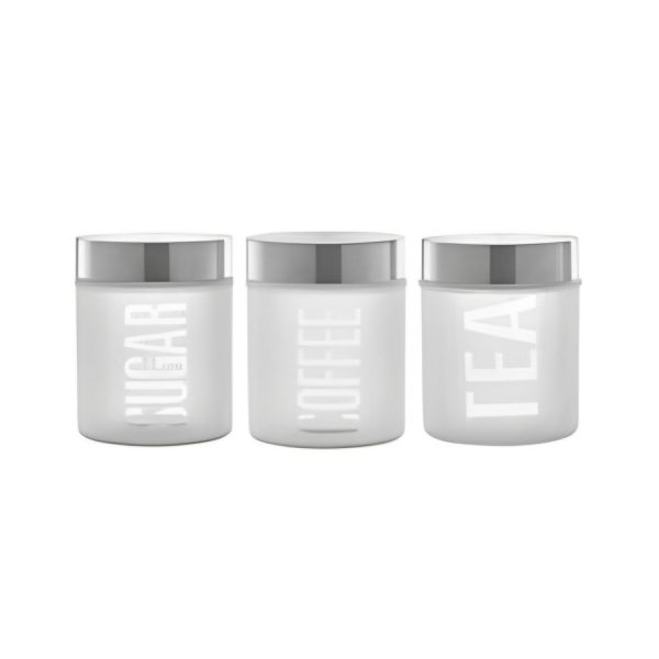 totally home canister set 3pc frosty