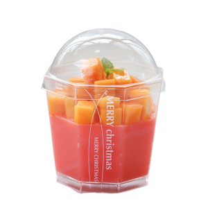Acrylic Dessert Cup 70x70x66 - 160ML - 25 Pieces