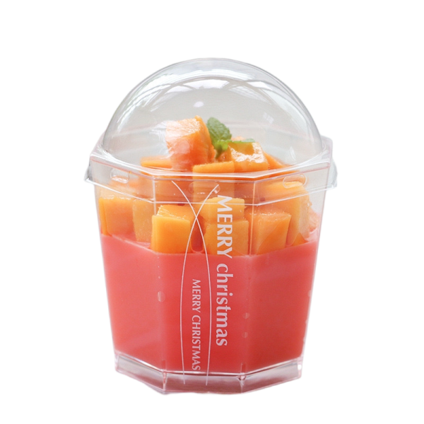 Acrylic Dessert Cup 70x70x66 - 160ML - 25 Pieces