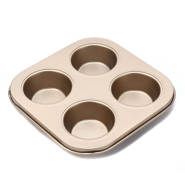 Muffin Tray 4Cup Gold - Image 2