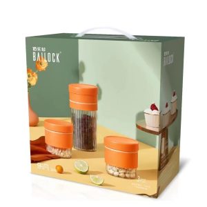 Bailock Glass Canister set 3pc