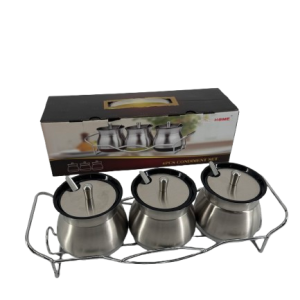 Totally Home Glass Jar Set Condiments 4 piece