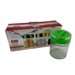 Glass Jar Set 3 Piece