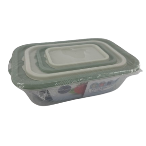 Plastic Lunchbox Rectangle Square