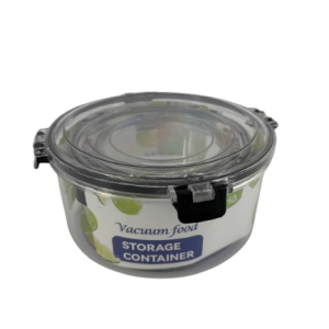 Plastic Clip Container Round 3pc