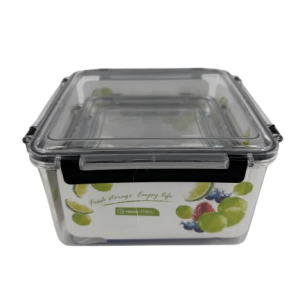 Plastic Clip Container Square 3pc