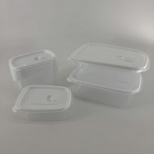 Plastic Lunchbox Rectangle 8pc