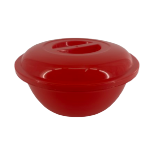 Plastic Bowl + Lid Round Small