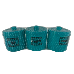 Plastic Tea/Coffee/Sugar Canister set