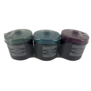 Plastic Tea/Coffee/Sugar Set Contour