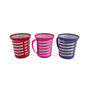 Plastic Mug Striped Small