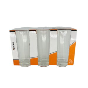 Red Cherry Glass Tumbler 6 Piece 255 ML