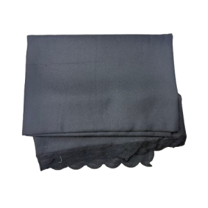 Fabric Table Cover Black 150X250cm