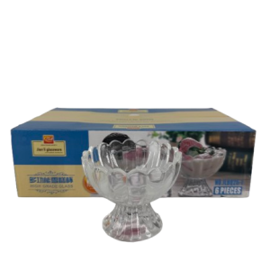 Glass Ice Cream Bowl 6's