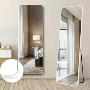 Full Length Mirror White/Black