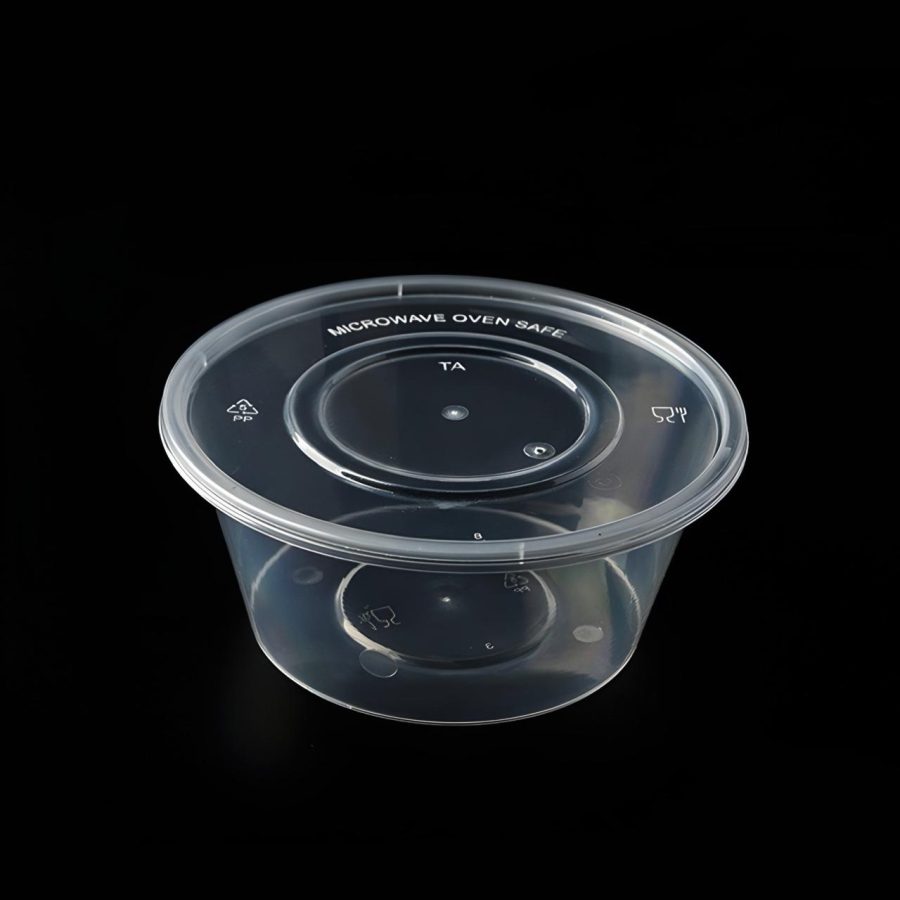 Plastic Tub and Lid Clear
