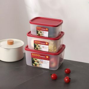 Plastic Container Rectangle 3pc