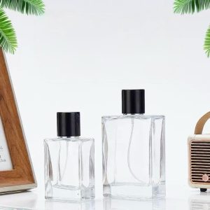 Crystal Clear Glass Perfume Bottles