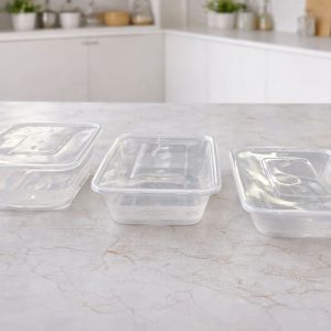 PP Containers+Lids Assorted
