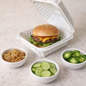 CS Burger Takeaway Container 15.24x15.24x7.12cm
